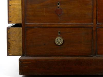 George III Mahogany Partner s Antique Pedestal Writing Table Desk England