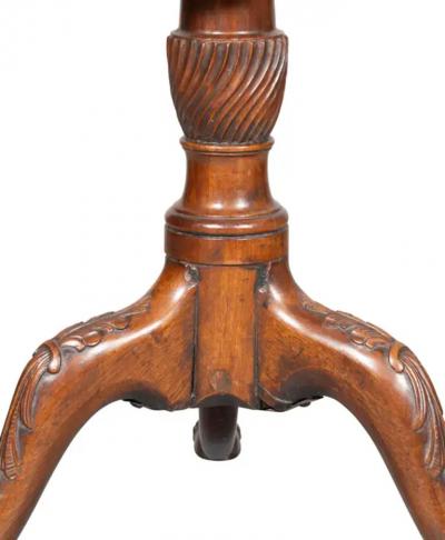George III Mahogany Piecrust Tilt Top Table