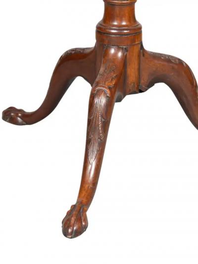 George III Mahogany Piecrust Tilt Top Table