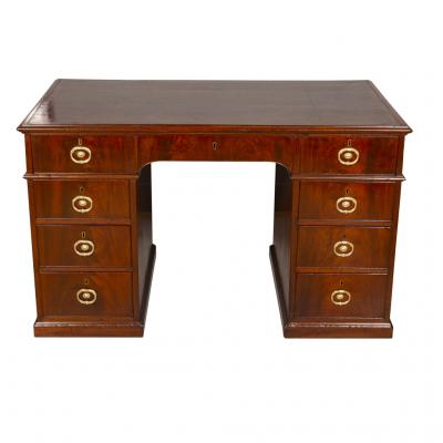 George III Mahogany Rent Desk by Gillows of Lancaster