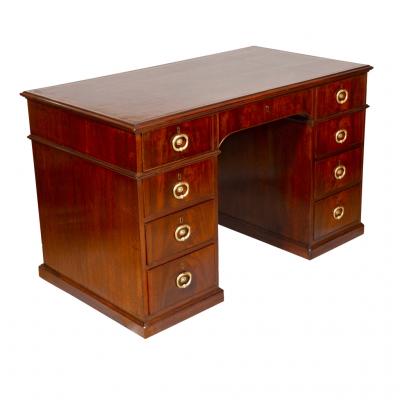 George III Mahogany Rent Desk by Gillows of Lancaster
