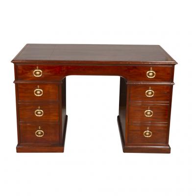 George III Mahogany Rent Desk by Gillows of Lancaster