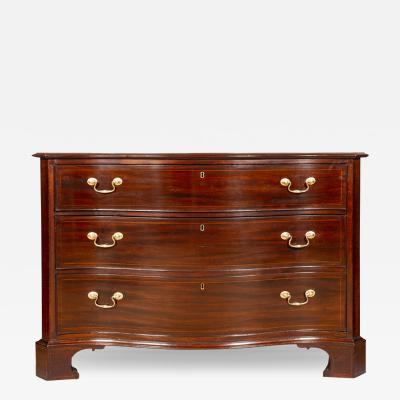George III Mahogany Serpentine Chest of Drawers