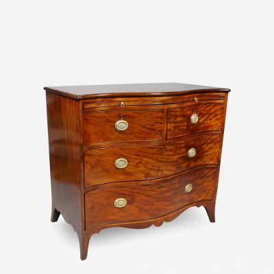 George III Mahogany Serpentine Chest of Drawers