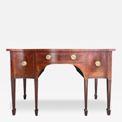 George III Mahogany Serpentine Sideboard