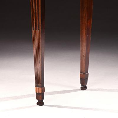 George III Mahogany Serpentine Tea Table
