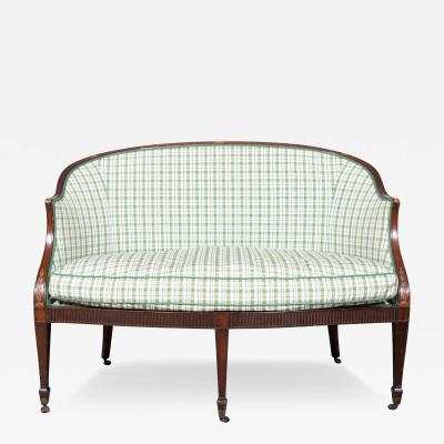 George III Mahogany Settee