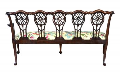 George III Mahogany Settee