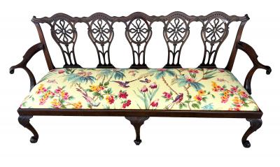 George III Mahogany Settee