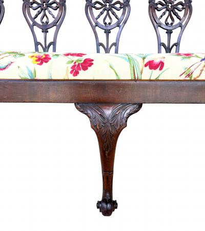 George III Mahogany Settee