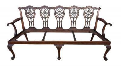 George III Mahogany Settee