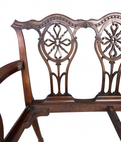 George III Mahogany Settee