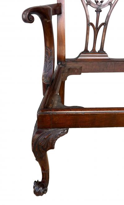 George III Mahogany Settee