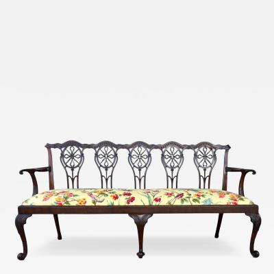 George III Mahogany Settee
