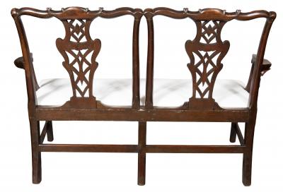 George III Mahogany Settee