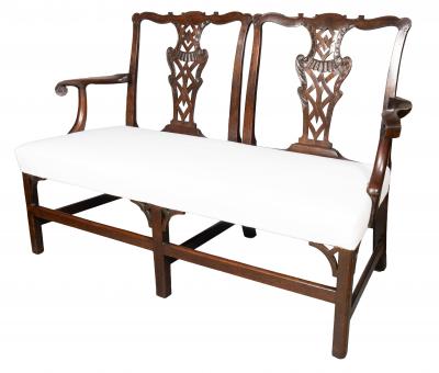 George III Mahogany Settee