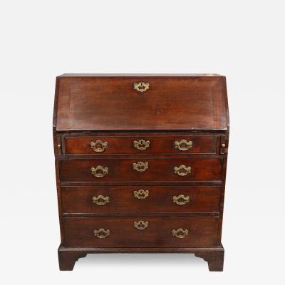 George III Mahogany Slant Front Desk