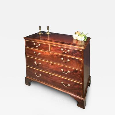 George III Mahogany Straight Front Chest of Drawers