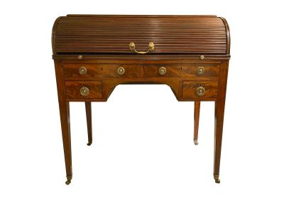 George III Mahogany Tambour Desk
