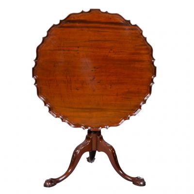 George III Mahogany Tilt Top Table