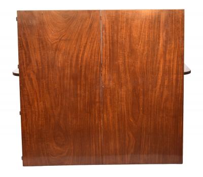 George III Mahogany Two Pillar Dining Table with 2 leaves