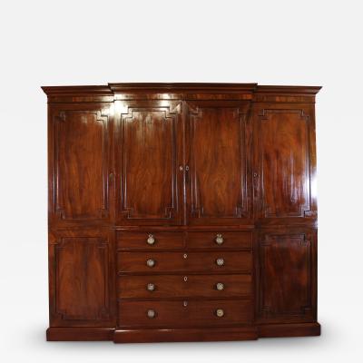 George III Mahogany Wardrobe Or Dressing