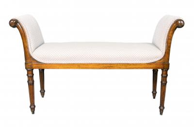 George III Mahogany Window Seat