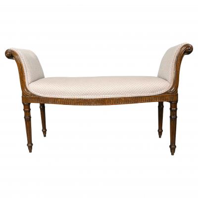 George III Mahogany Window Seat