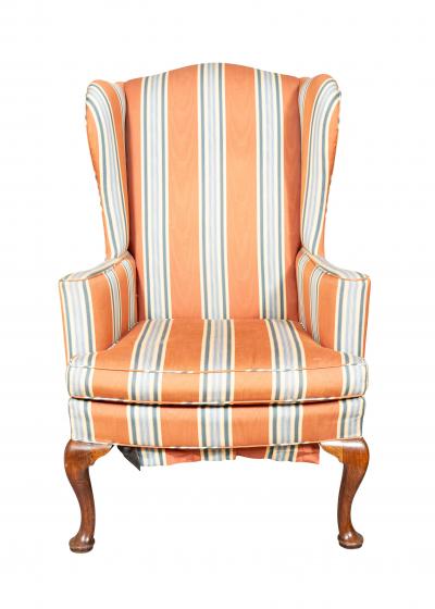 George III Mahogany Wing Back Chair