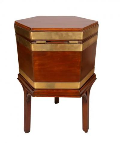 George III Mahogany and Brass Bound Cellarette