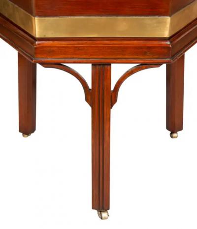 George III Mahogany and Brass Bound Cellarette