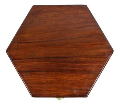 George III Mahogany and Brass Mounted Celleret