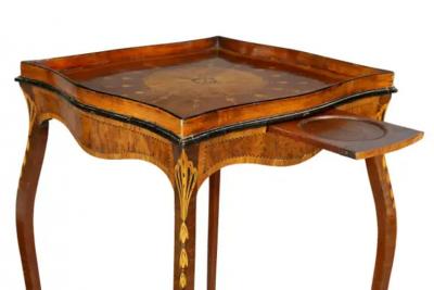George III Mahogany and Inlaid Kettle Stand