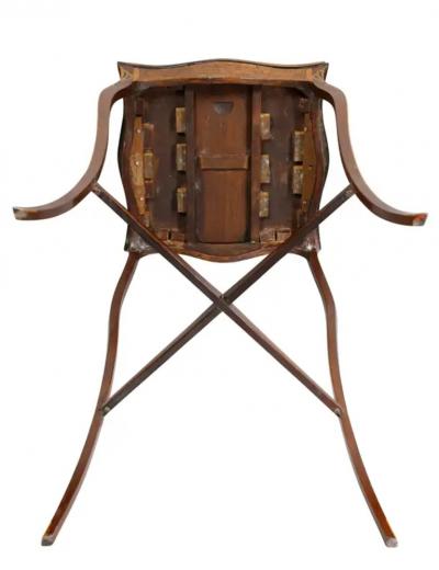 George III Mahogany and Inlaid Kettle Stand