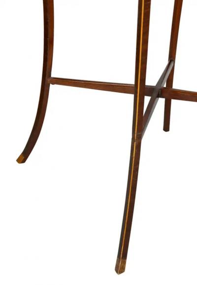 George III Mahogany and Inlaid Kettle Stand