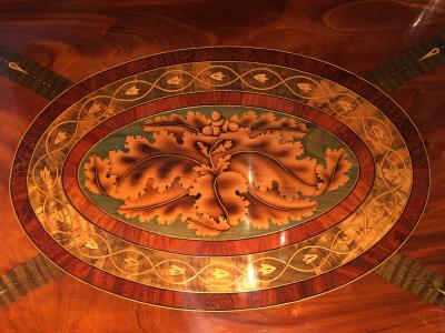 George III Mahogany and Inlaid Rudds Dressing Table