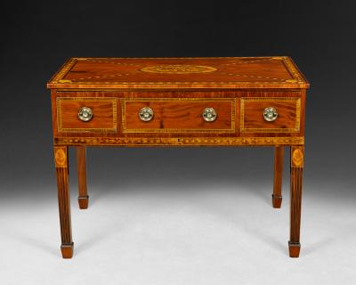 George III Mahogany and Inlaid Rudds Dressing Table