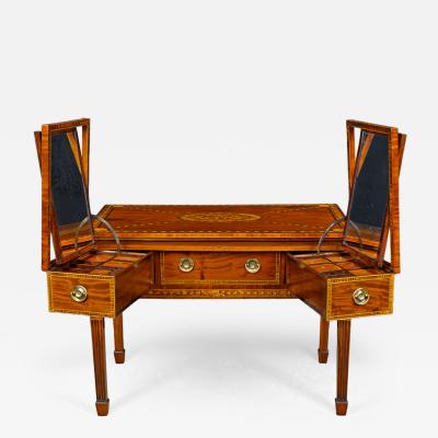 George III Mahogany and Inlaid Rudds Dressing Table