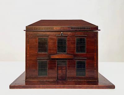 George III Mansion Form Bottle Caddy or Tabletop Cellarette circa 1780