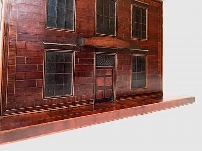 George III Mansion Form Bottle Caddy or Tabletop Cellarette circa 1780