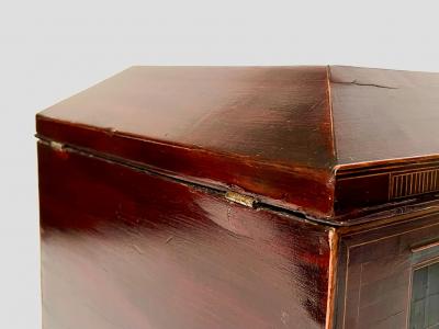 George III Mansion Form Bottle Caddy or Tabletop Cellarette circa 1780