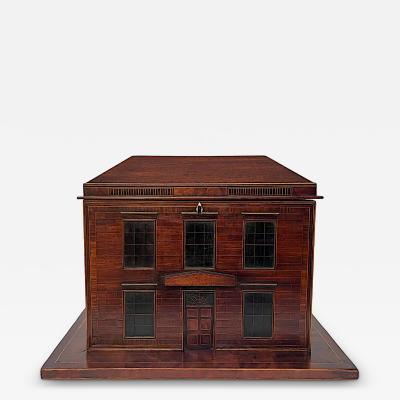 George III Mansion Form Bottle Caddy or Tabletop Cellarette circa 1780