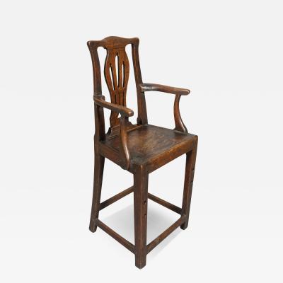 George III Oak Childs High Chair