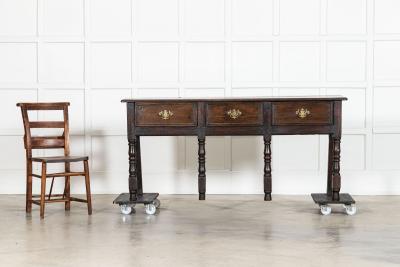 George III Oak Dresser Base