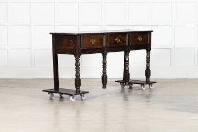 George III Oak Dresser Base