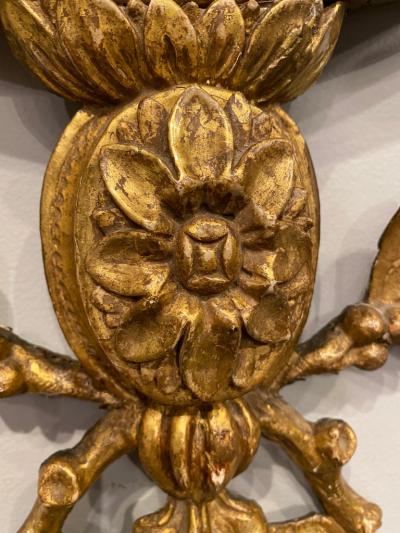 George III Oval Giltwood Mirror 18th Century