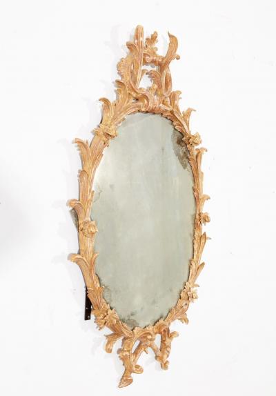 George III Oval Giltwood Mirror