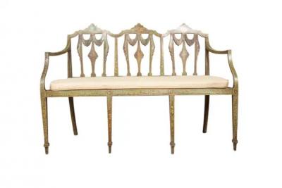 George III Painted Settee