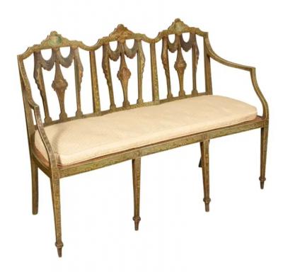George III Painted Settee