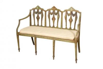George III Painted Settee